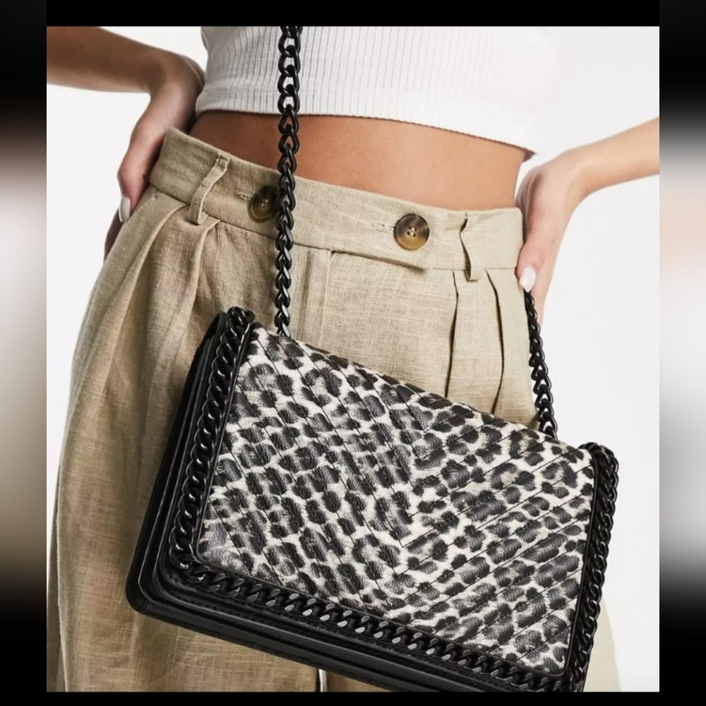 Fashion Leopard Animal Print Purse Bag Travel  Trendy Punk Rock Goth Academia